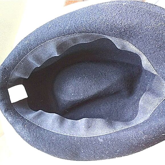 Vintage American Eagle Blue Floppy Wool Hat main image 4